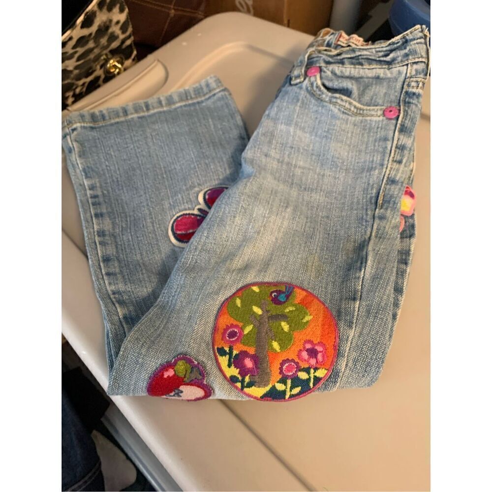 1989 Place BOHO Hippie Patched Jeans